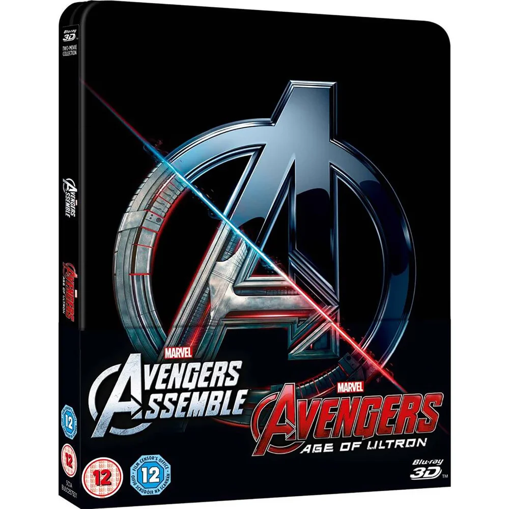 Avengers Double Pack 3D (Includes 2D) – Zavvi UK Exclusive Limited Edition Steelbook Image 1