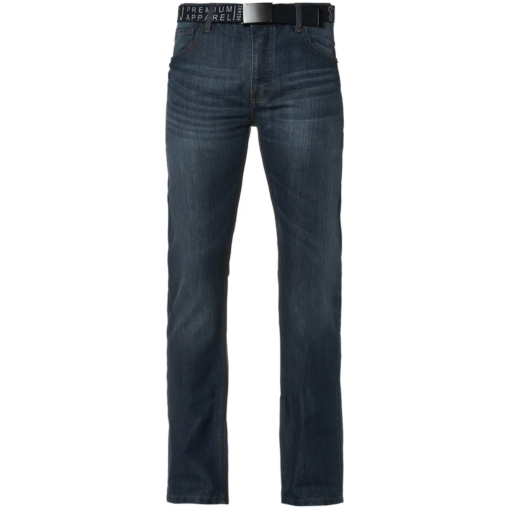 Smith & Jones Men's Fuse Denim Jeans - Stonewash - 28S - Blue Image 1