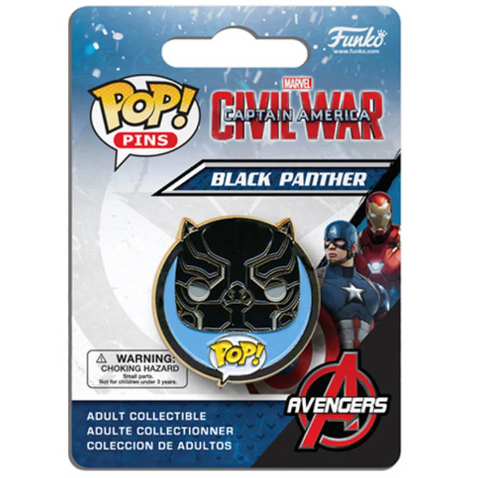Captain America: Civil War Black Panther Pop! Pin Image 1