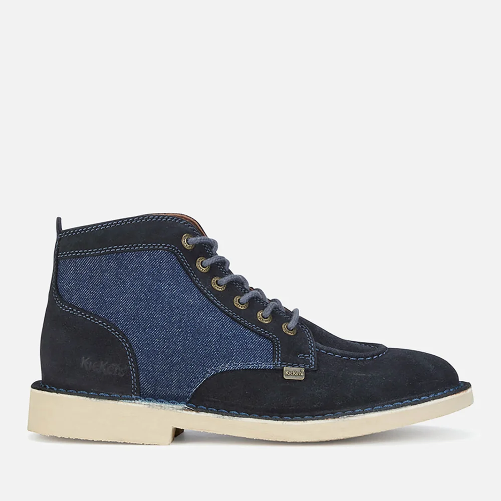 Kickers Men's Legendary Suede Lace Up Boots - Dark Blue - UK 6.5 Image 1