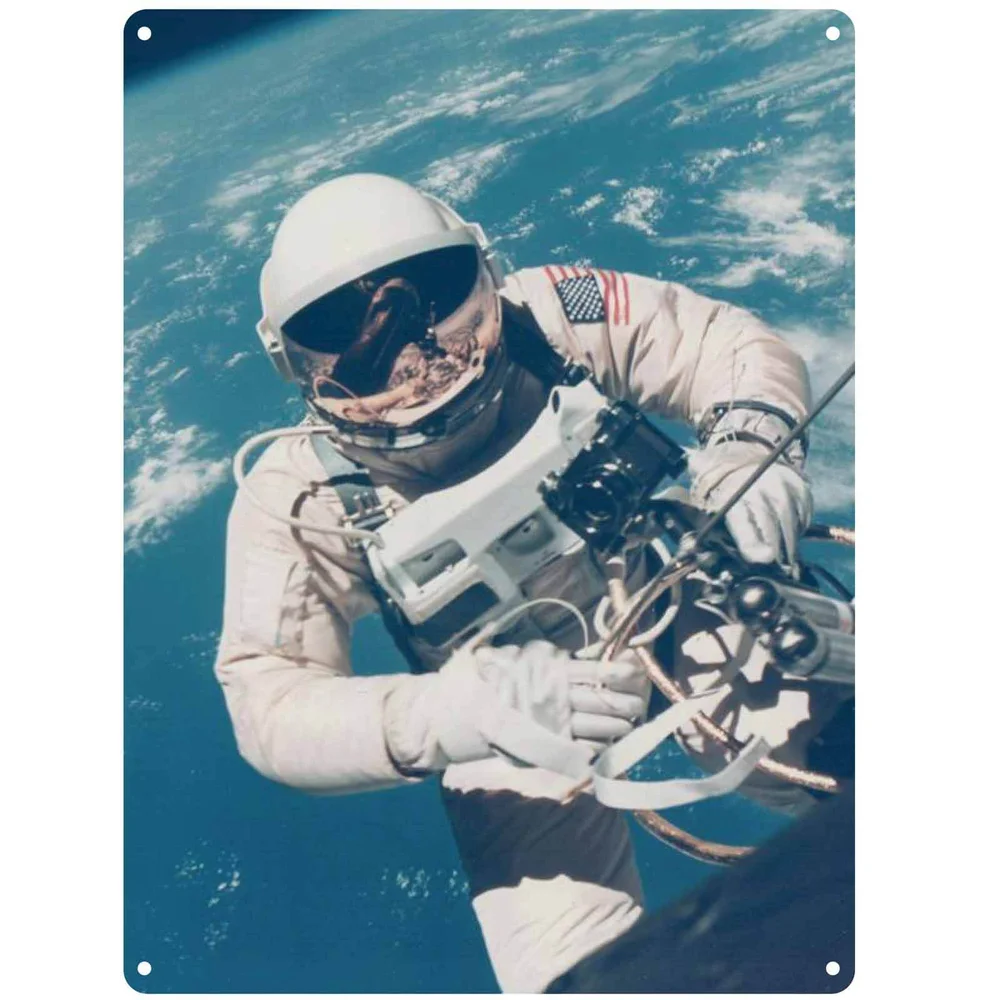 NASA Astronaut Tin Sign - Large Image 1