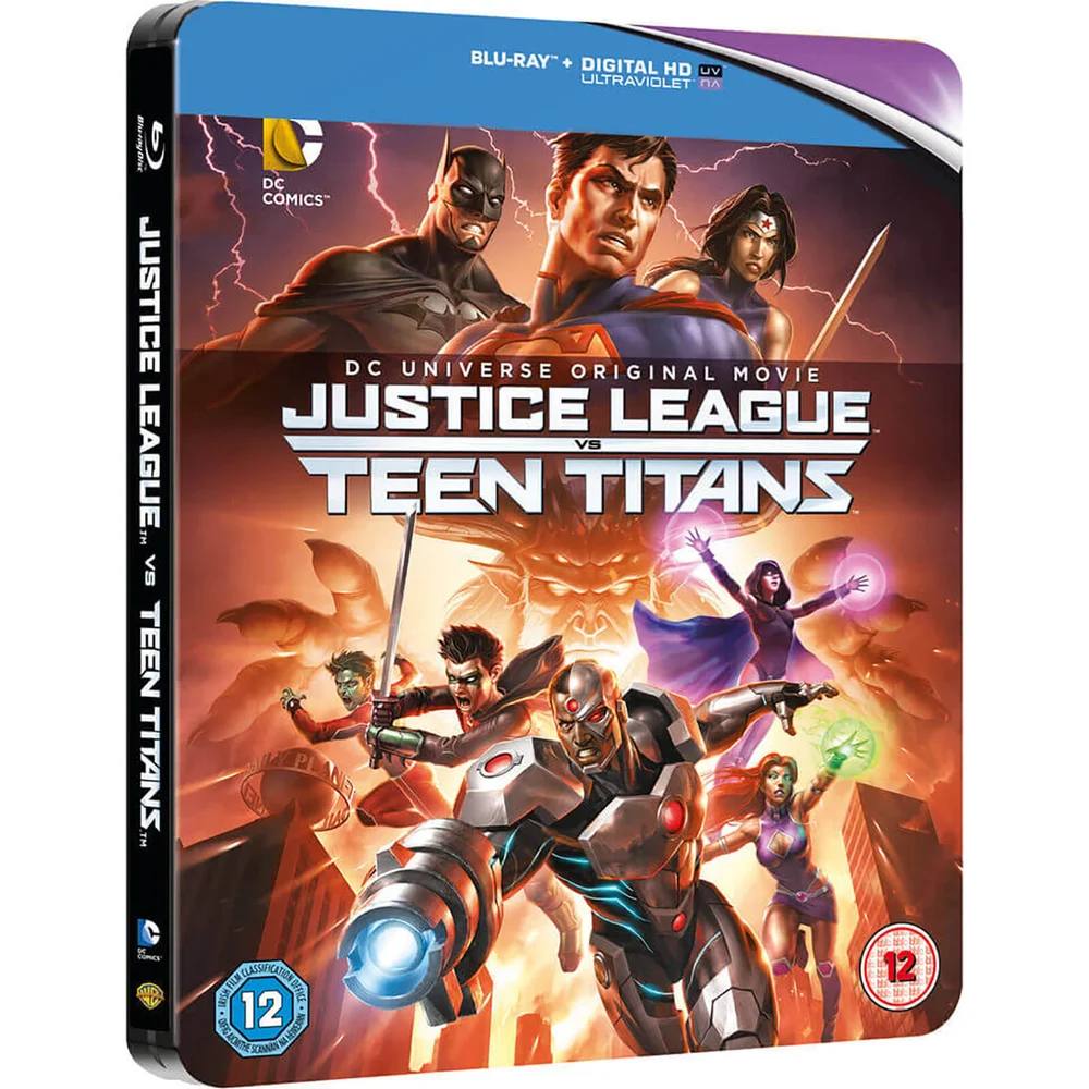 Justice League Vs Teen Titans - Zavvi UK Exclusive Limited Edition Steelbook (Limited to 1000 Copies) Image 1