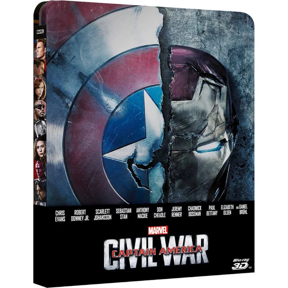 Captain America: Civil War 3D (Includes 2D Version) - Zavvi UK Exclusive Limited Edition Steelbook (UK EDITION) Image 1