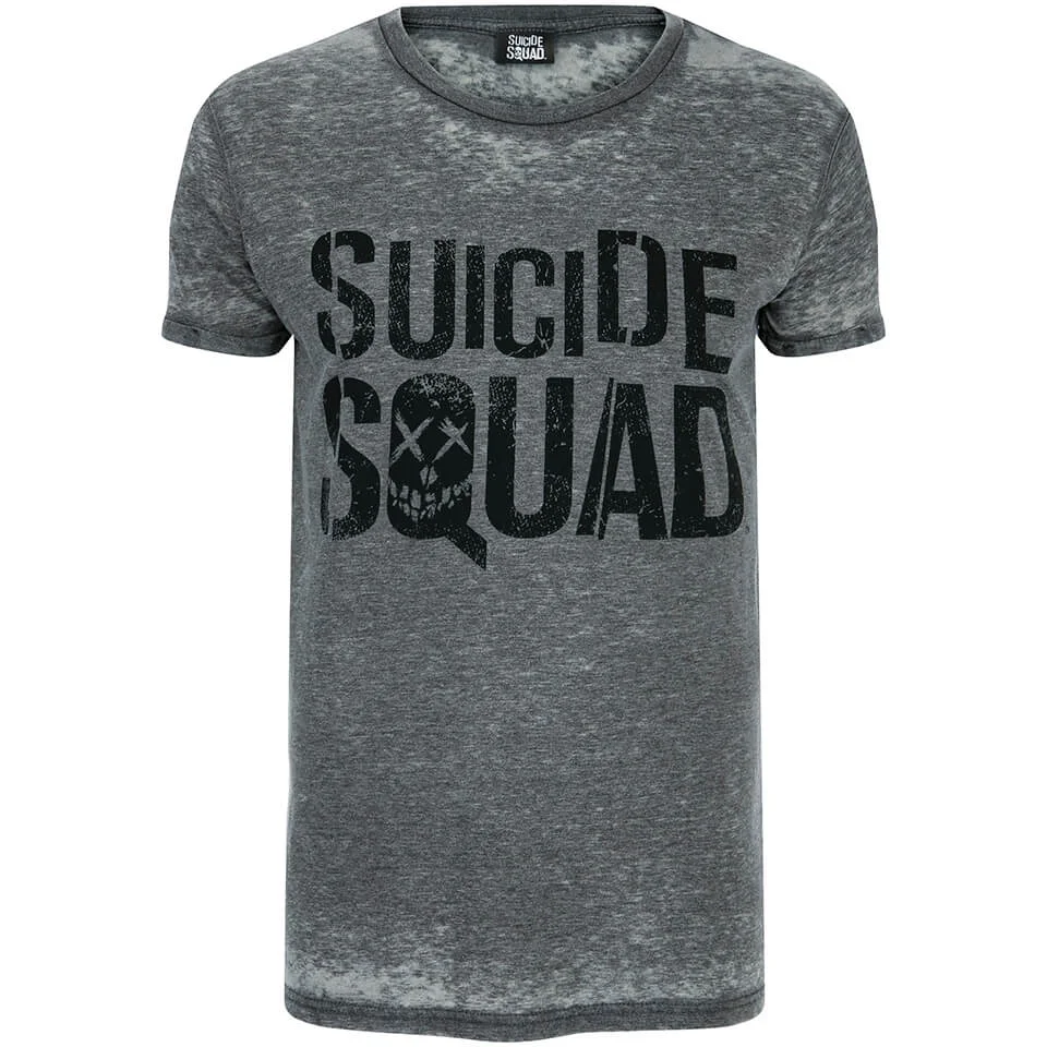 DC Comics Men's Suicide Squad Logo T-Shirt - Grey - S - Grey Image 1