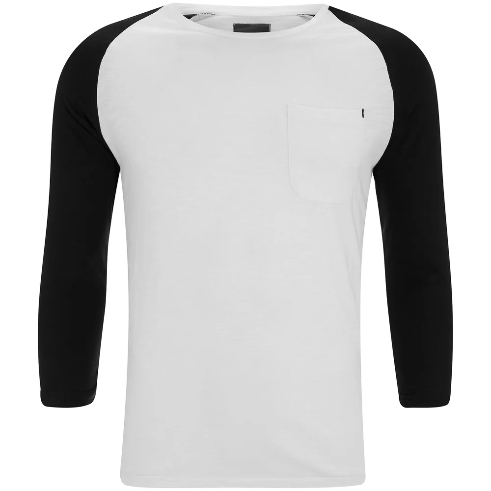 Produkt Men's 3/4 Sleeve Raglan Top - White - S - Blue Image 1