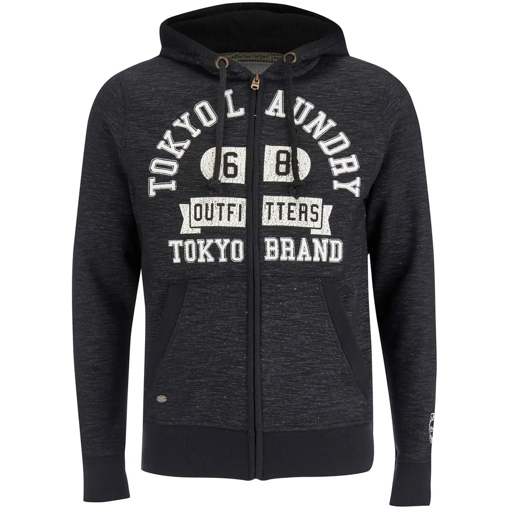 Tokyo Laundry Men's Hotchkiss Zip Through Hoody - Black - S - Black Image 1