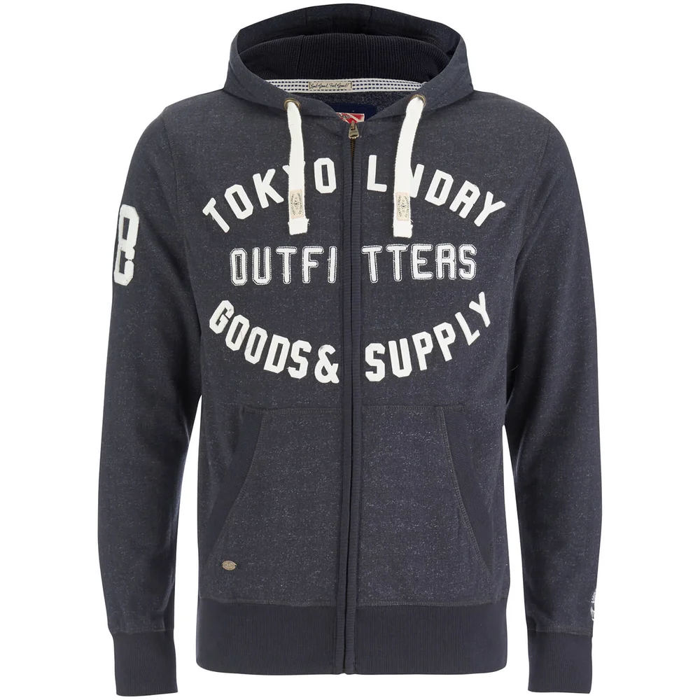 Tokyo Laundry Men's Hawk Hills Zip Through Hoody - Charcoal Marl - S - Grey Image 1