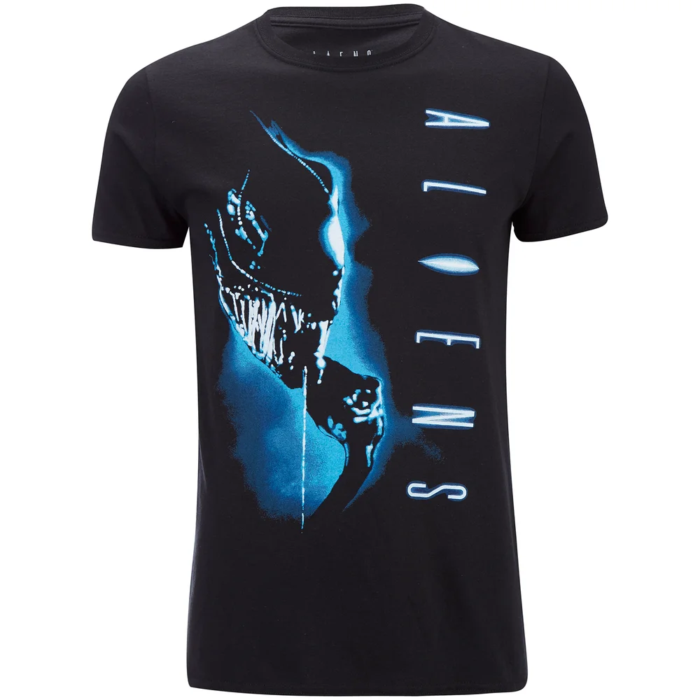 Aliens Men's Vertical T-Shirt - Black - S - Black Image 1