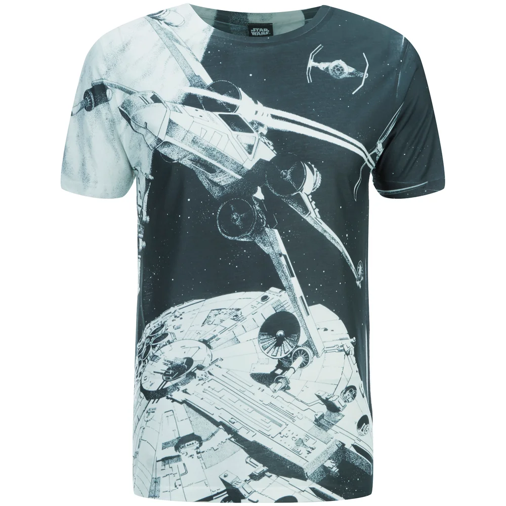 Star Wars Men's Space Battle T-Shirt - Black - S Image 1