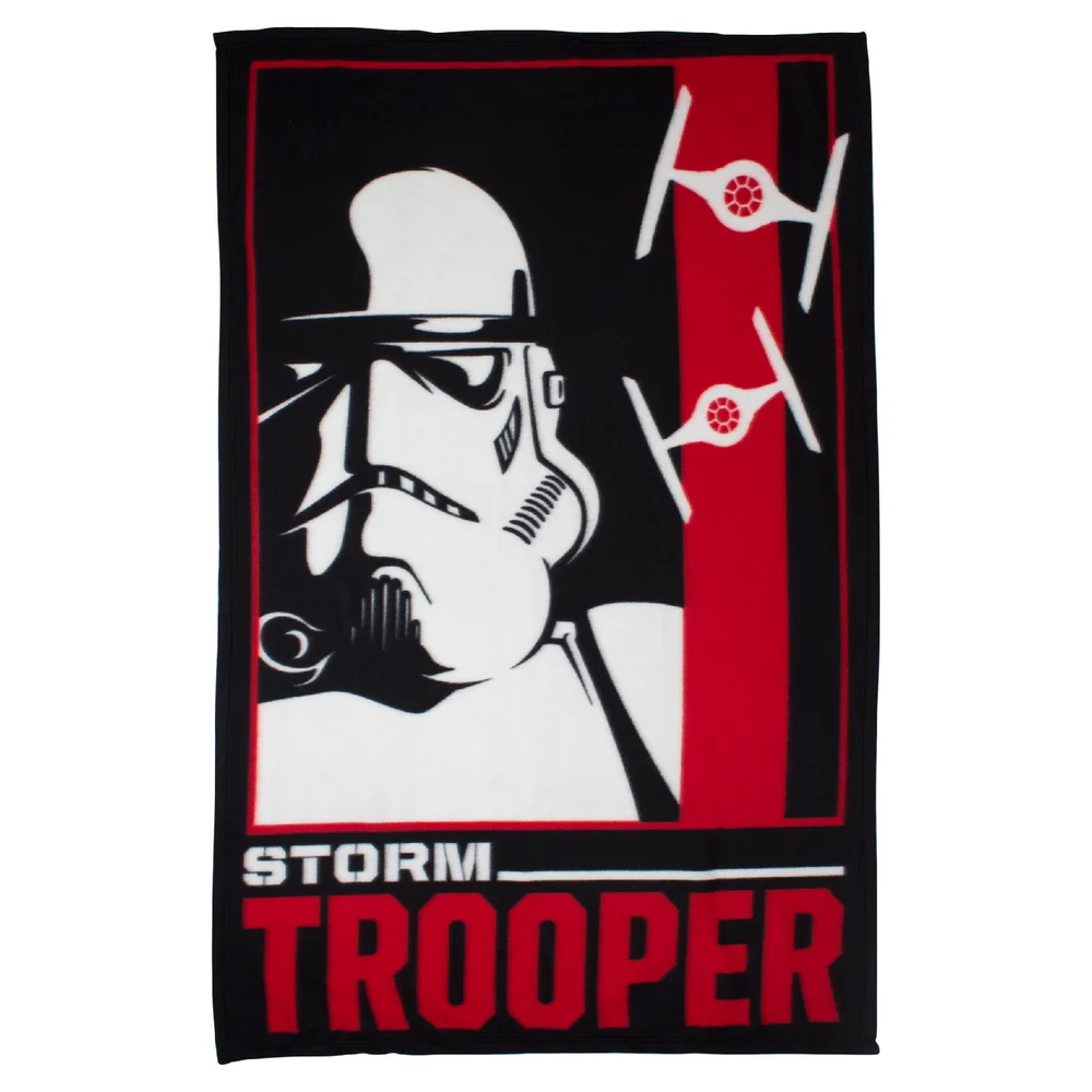 Star Wars Classic Stormtrooper Polar Fleece Blanket - 120 x 150cm Image 1