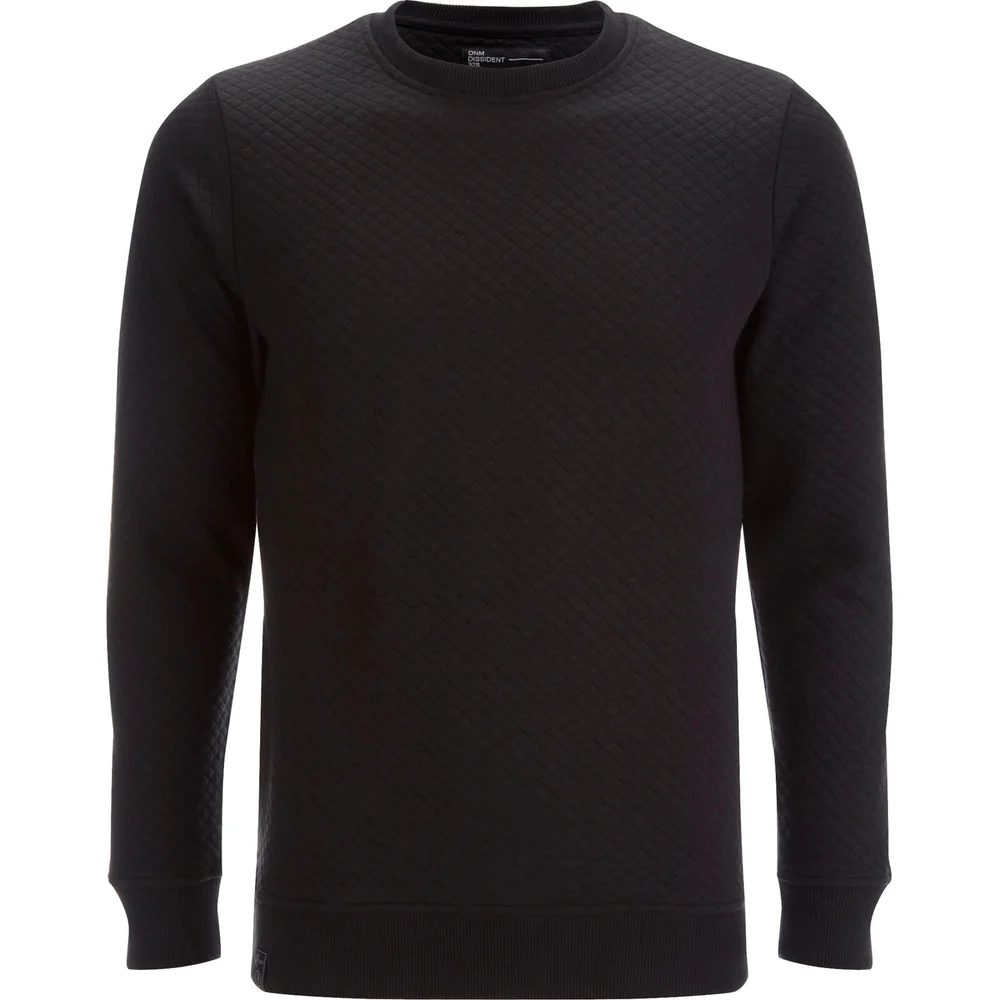 Dissident Men's Claredale Quilted Sweatshirt - Black - S - Black Image 1