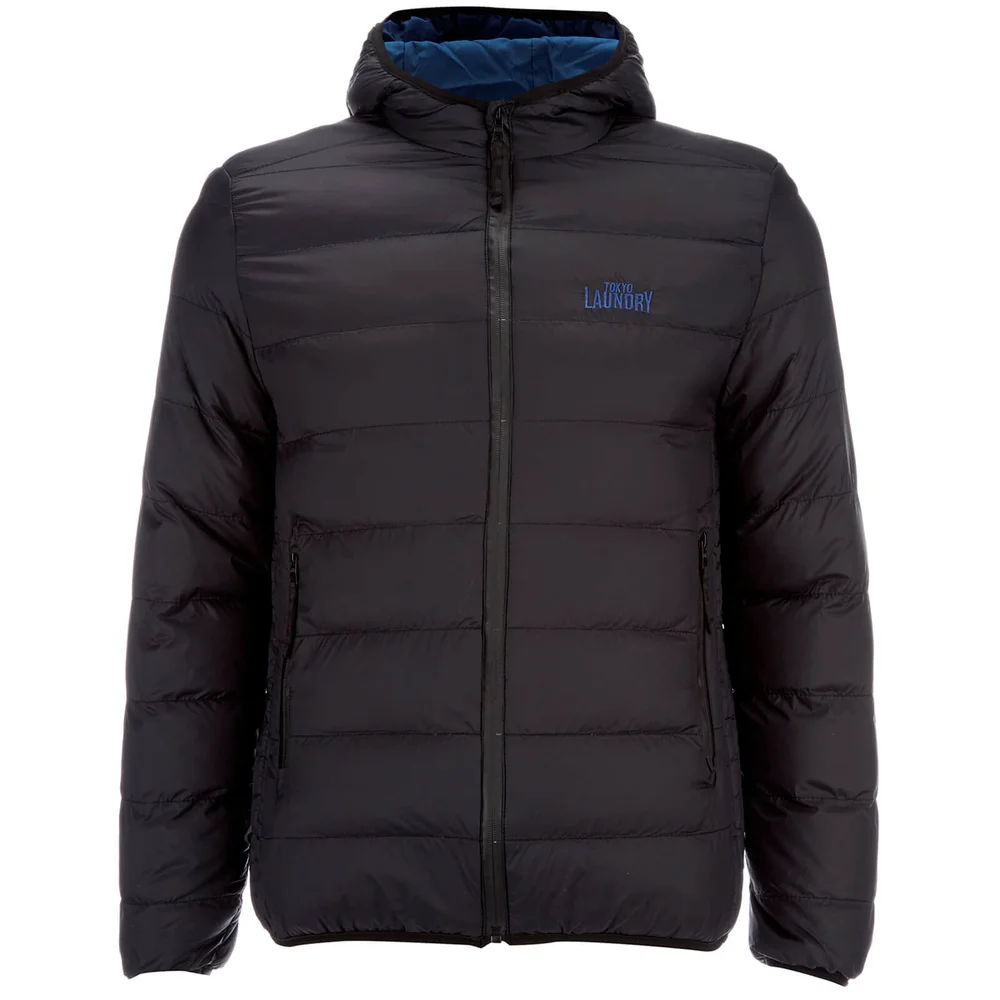 Tokyo Laundry Men's Nickleby Hooded Padded Jacket - Black - S - Black Image 1