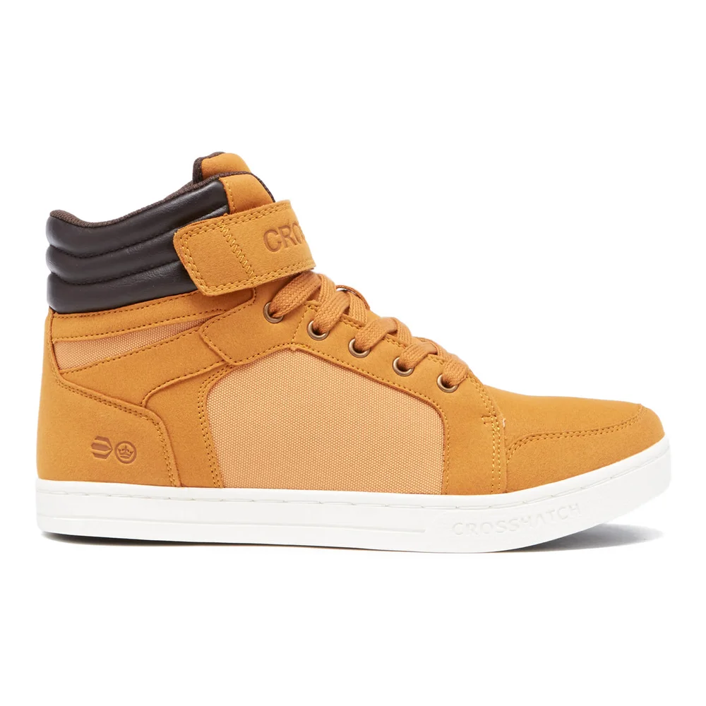 Crosshatch Men's Ryders Mid Top Trainers - Cathay Spice - UK 7 - Brown Image 1