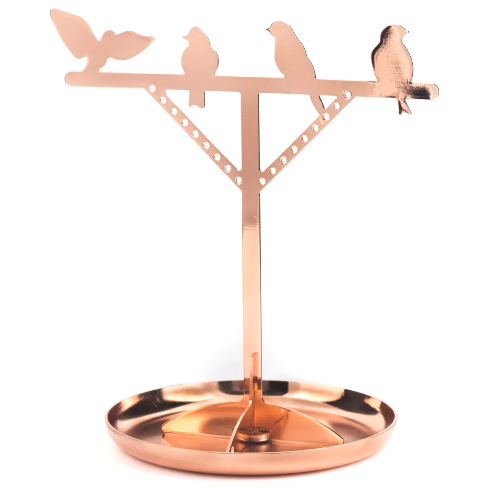 Copper Bird Jewellery Stand Image 1