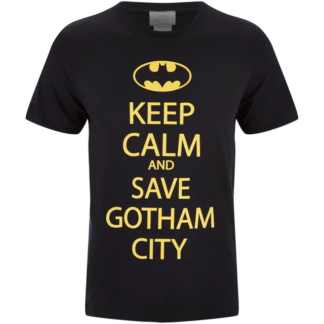 DC Comics Men's Batman Keep Calm T-Shirt - Black