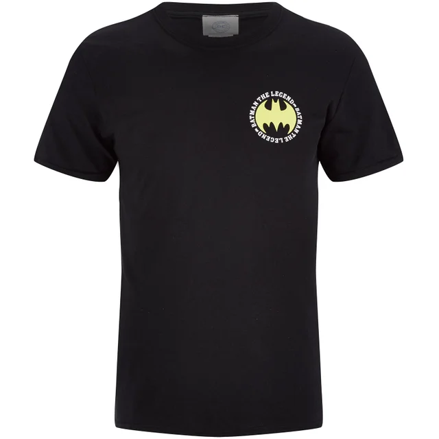 DC Comics Batman Men's The Legend Logo - Black