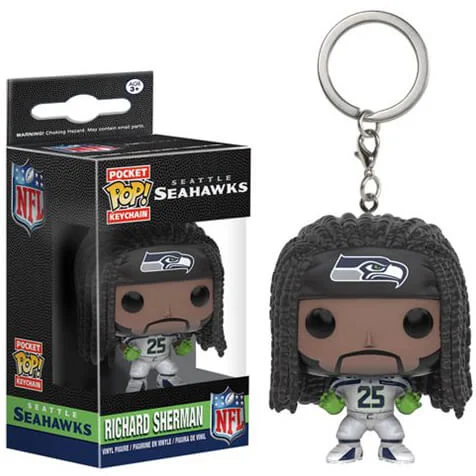 NFL Richard Sherman Pocket Pop! Vinyl Key Chain Image 1