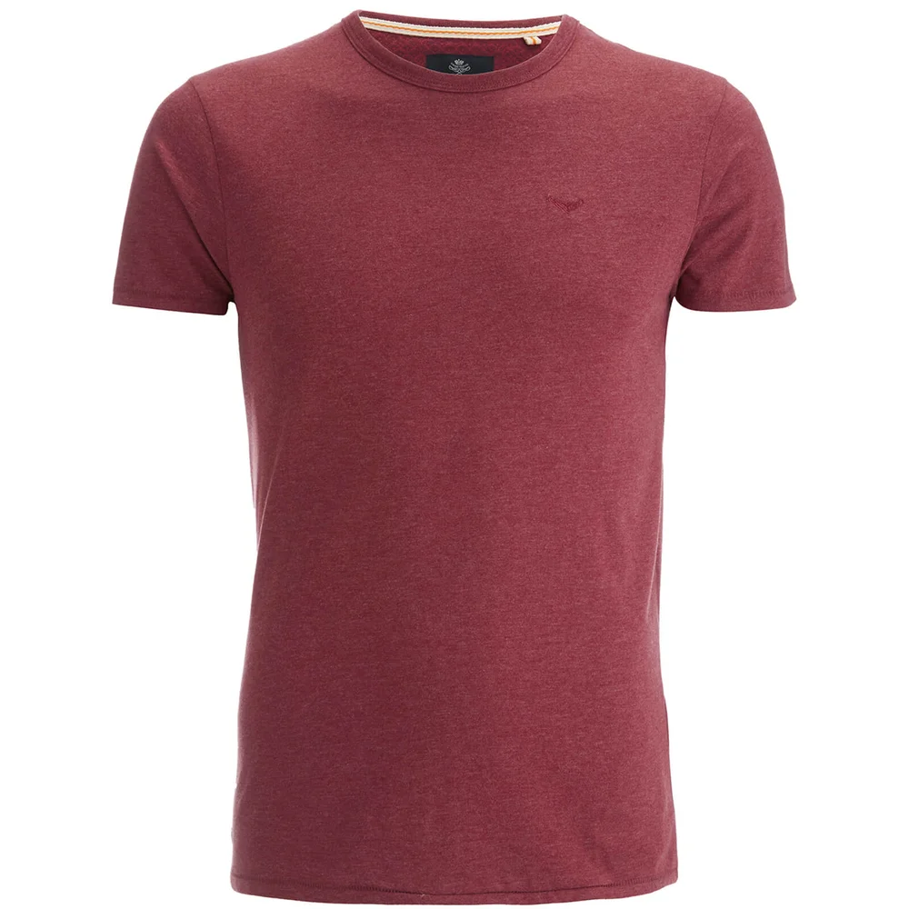 Threadbare Men's William T-Shirt - Burgundy Marl - S - Burgundy Image 1