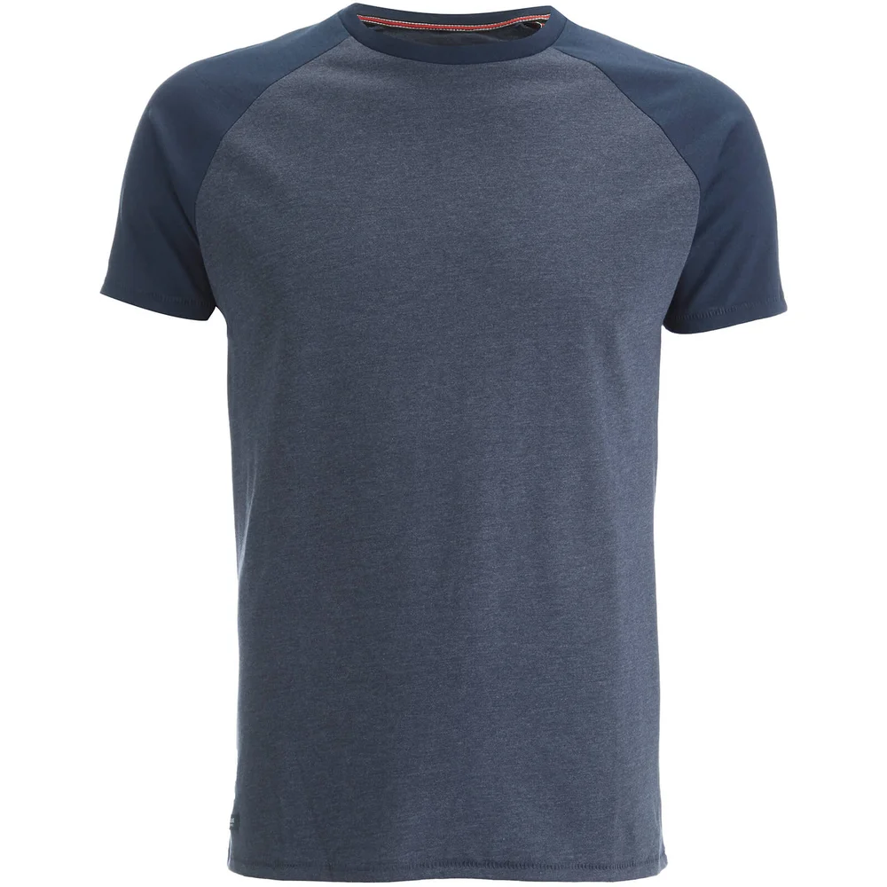 Threadbare Men's Abbot Raglan Sleeve T-Shirt - Navy Marl - S Image 1