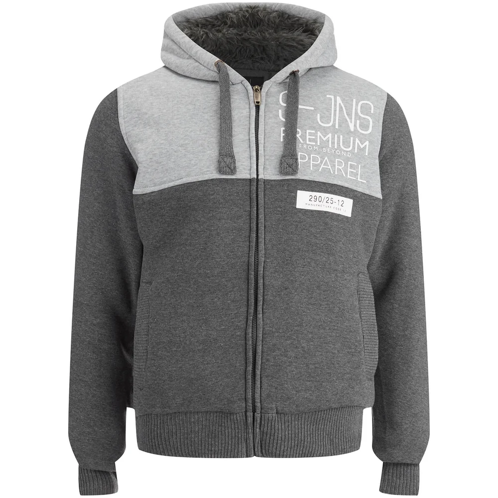 Smith & Jones Men's Enfilde Zip Through Hoody Jacket - Mid Grey Marl - S - Grey Image 1