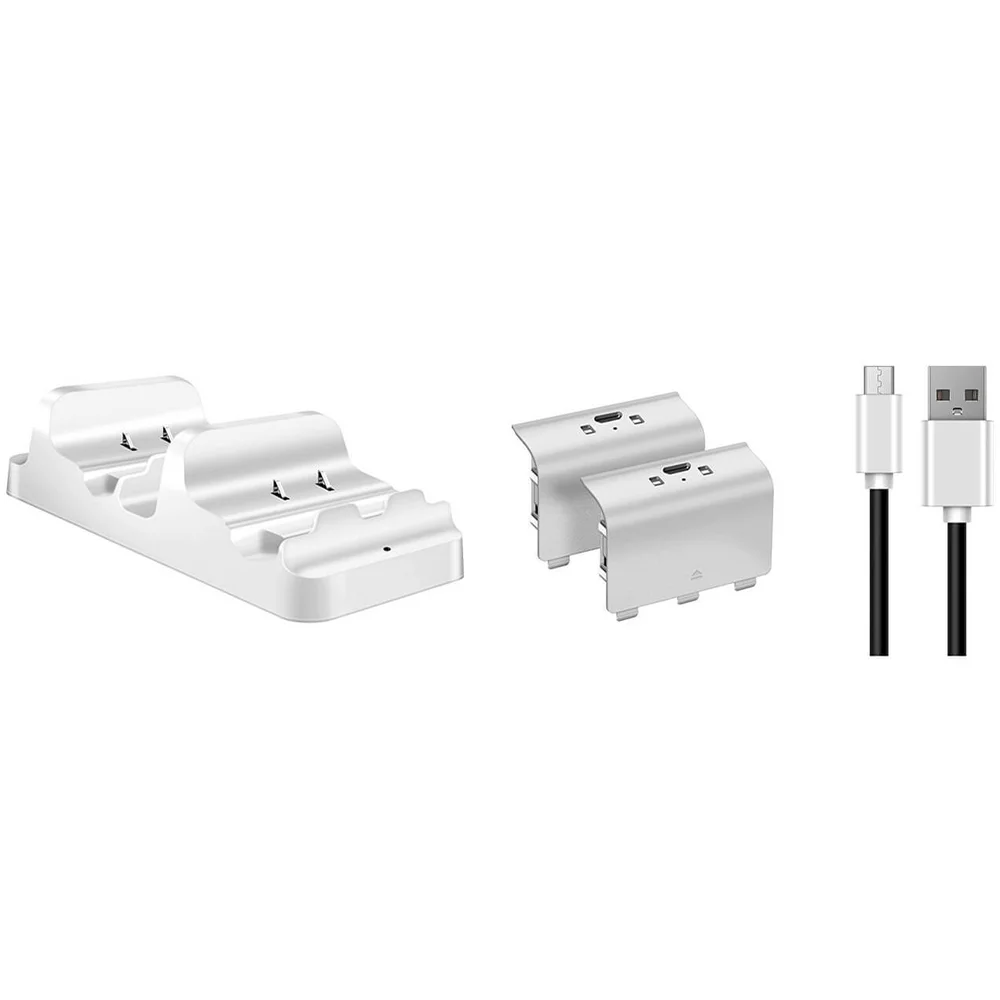 ORB Xbox One S Dual Charge Dock, Play & Charge Batteries Image 1