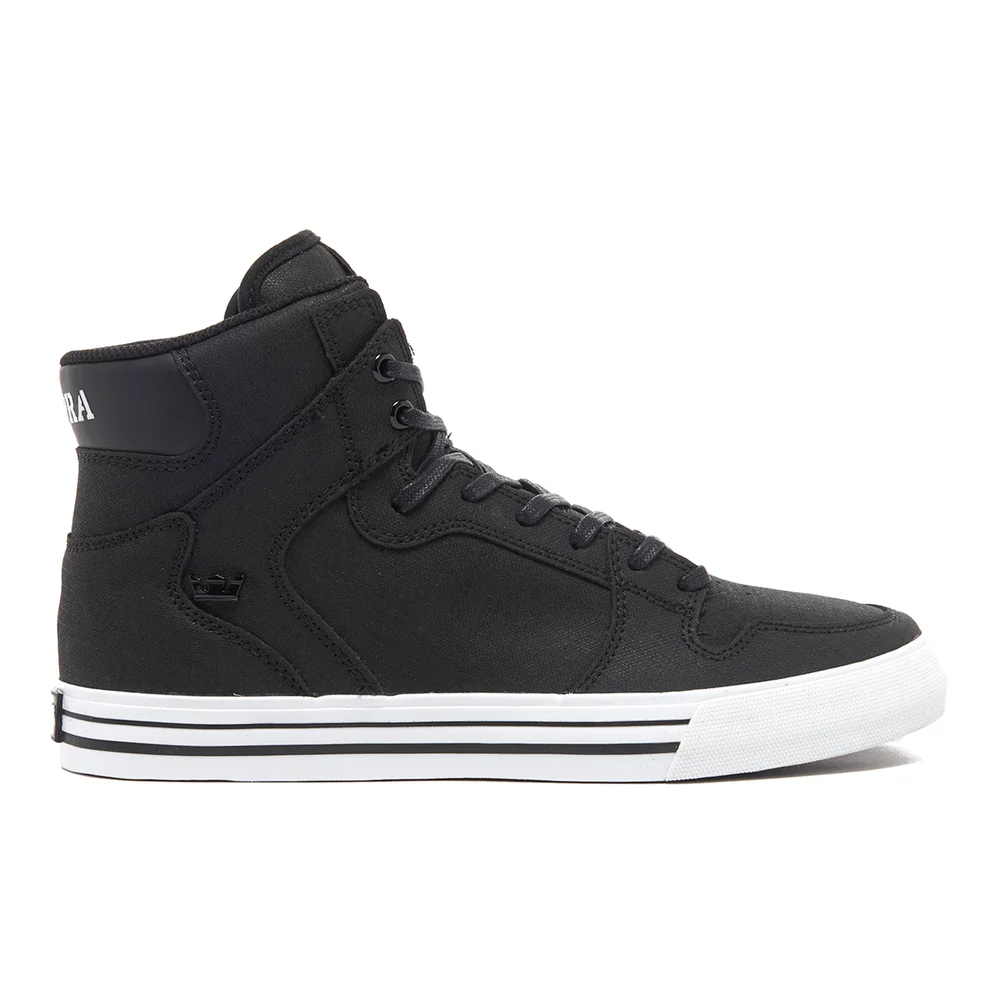 Supra Men's Vaider High Top Trainers - Black/White - UK 10 - Black Image 1