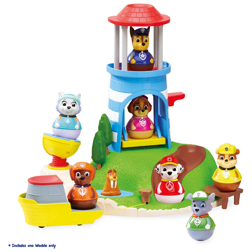 Paw Patrol Weebles Pull and Play Seal Island Playset Image 1