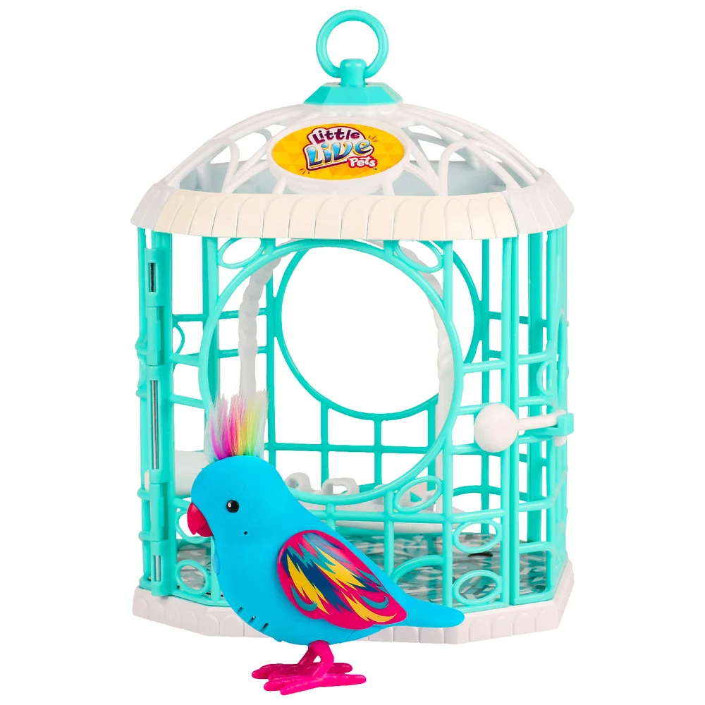 Little Live Pets Tweet Talking Bird with Cage - Two Colours Image 1