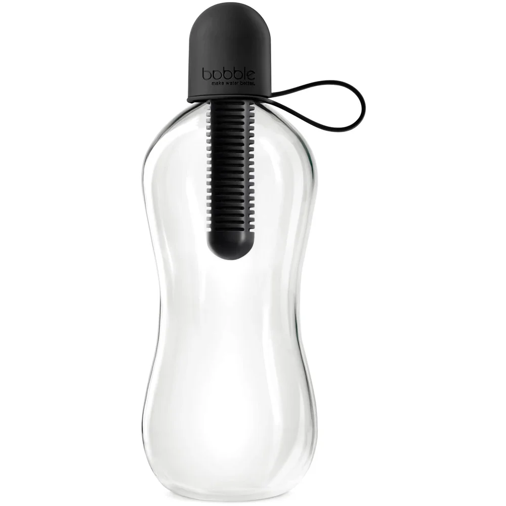 bobble Carry Cap Filtered Water Bottle 550ml - Black Image 1