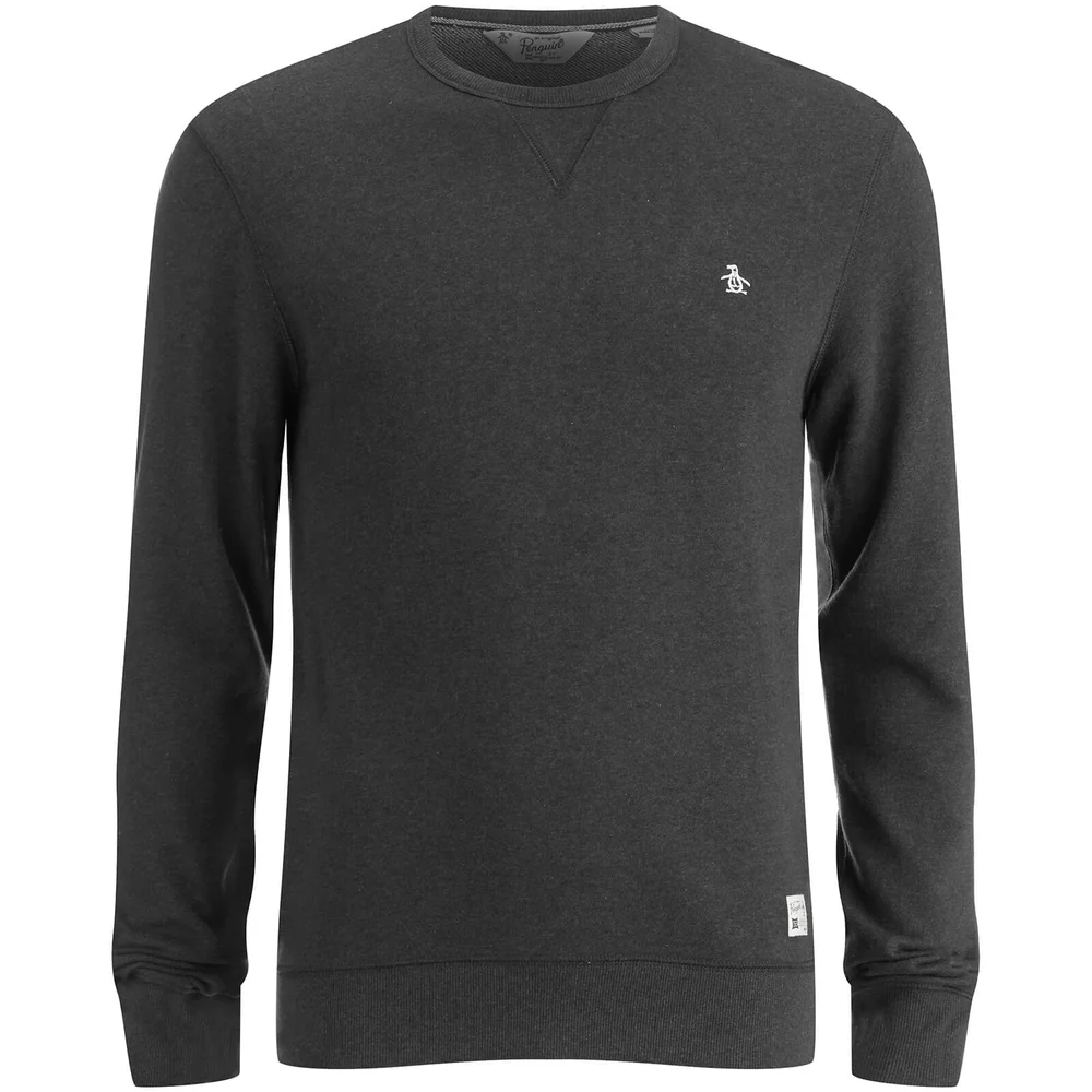 Original Penguin Men's Crew Neck Sweatshirt - True Black - S - Black Image 1