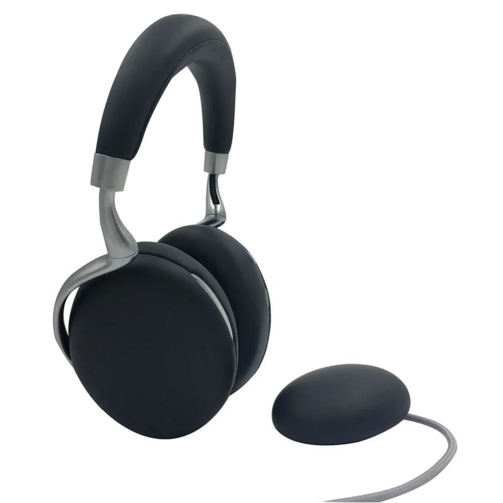 Parrot Zik 3 Wireless Headphones with Wireless Charger - Black Leather Grain Image 1