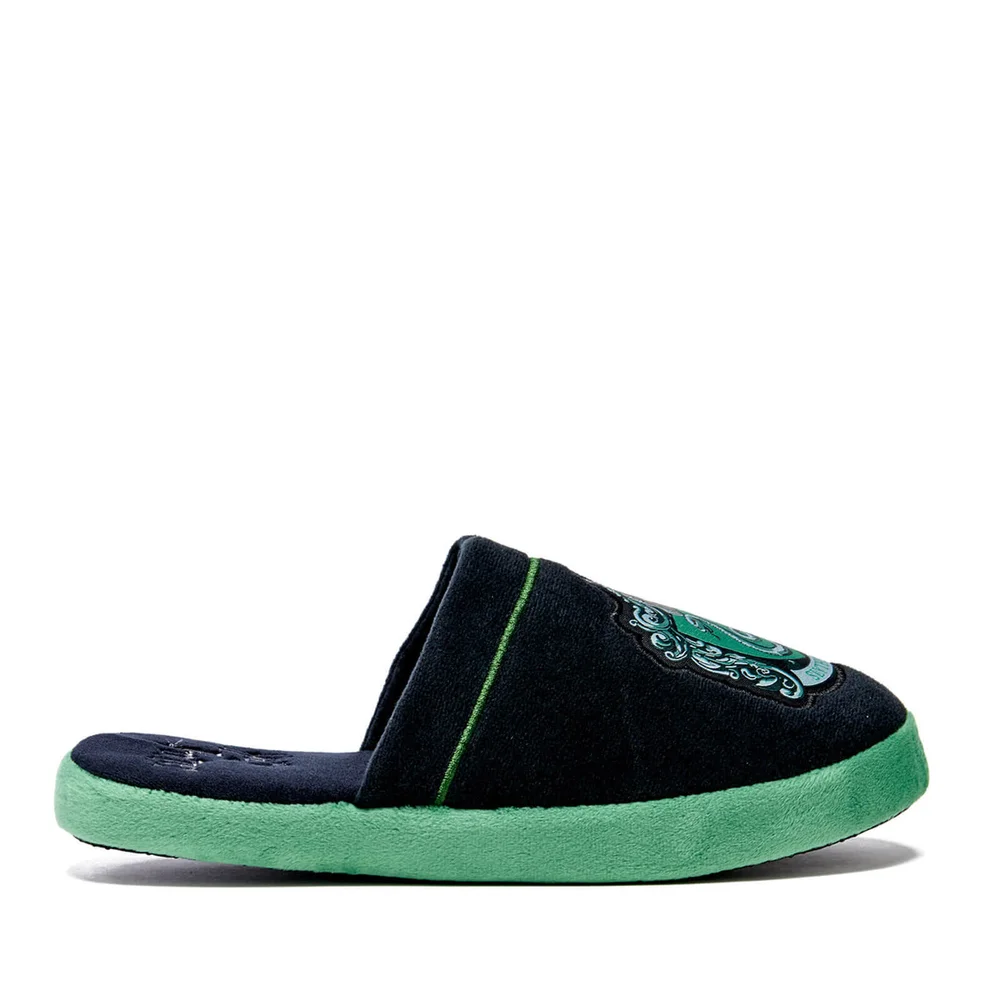 Harry Potter Men's Slytherin Slippers - Black - L/UK 8-10 - Black Image 1