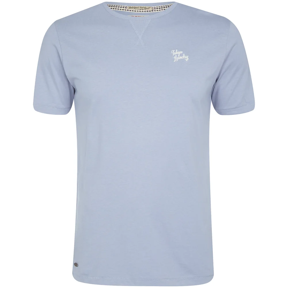 Tokyo Laundry Men's Essential Crew Neck T-Shirt - Placid Blue - S - Blue Image 1