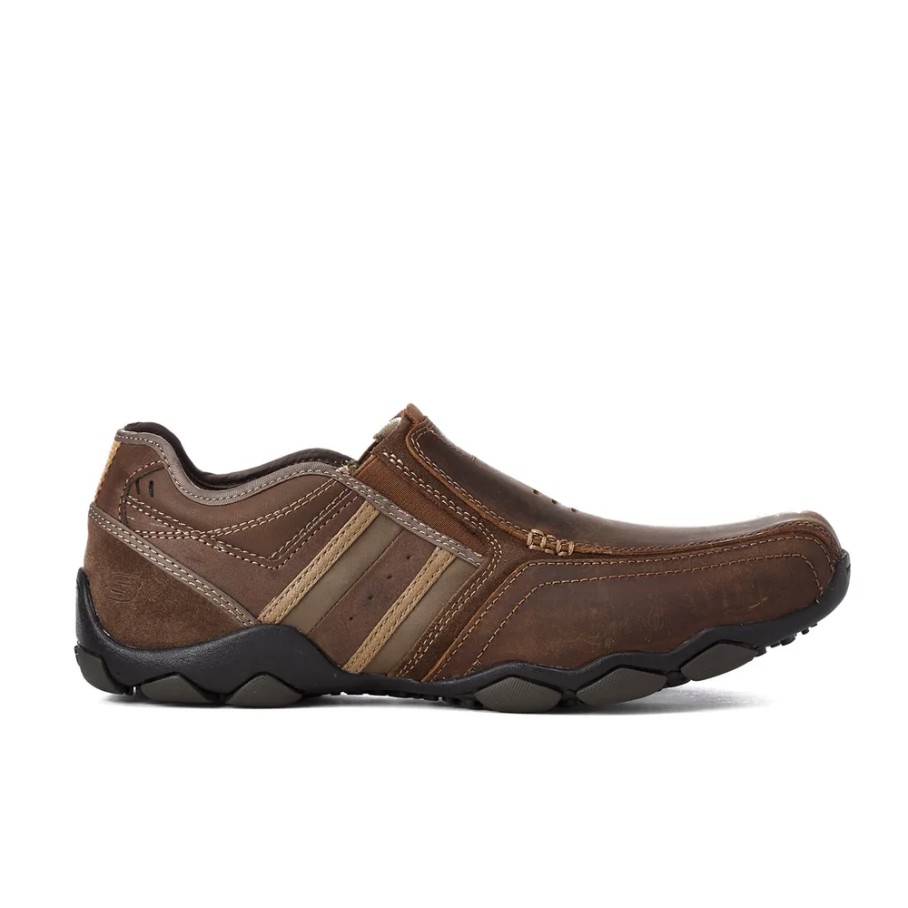 Skechers Men's Diameter Zinroy Leather Slip-On Shoes - Brown - UK 7 - Brown Image 1
