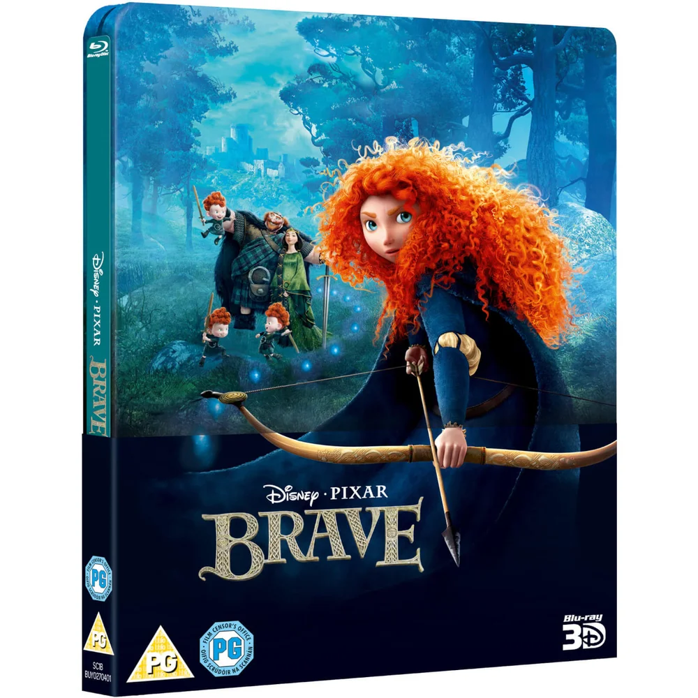 Brave 3D (Includes 2D Version) - Zavvi UK Exclusive Lenticular Edition Steelbook Image 1
