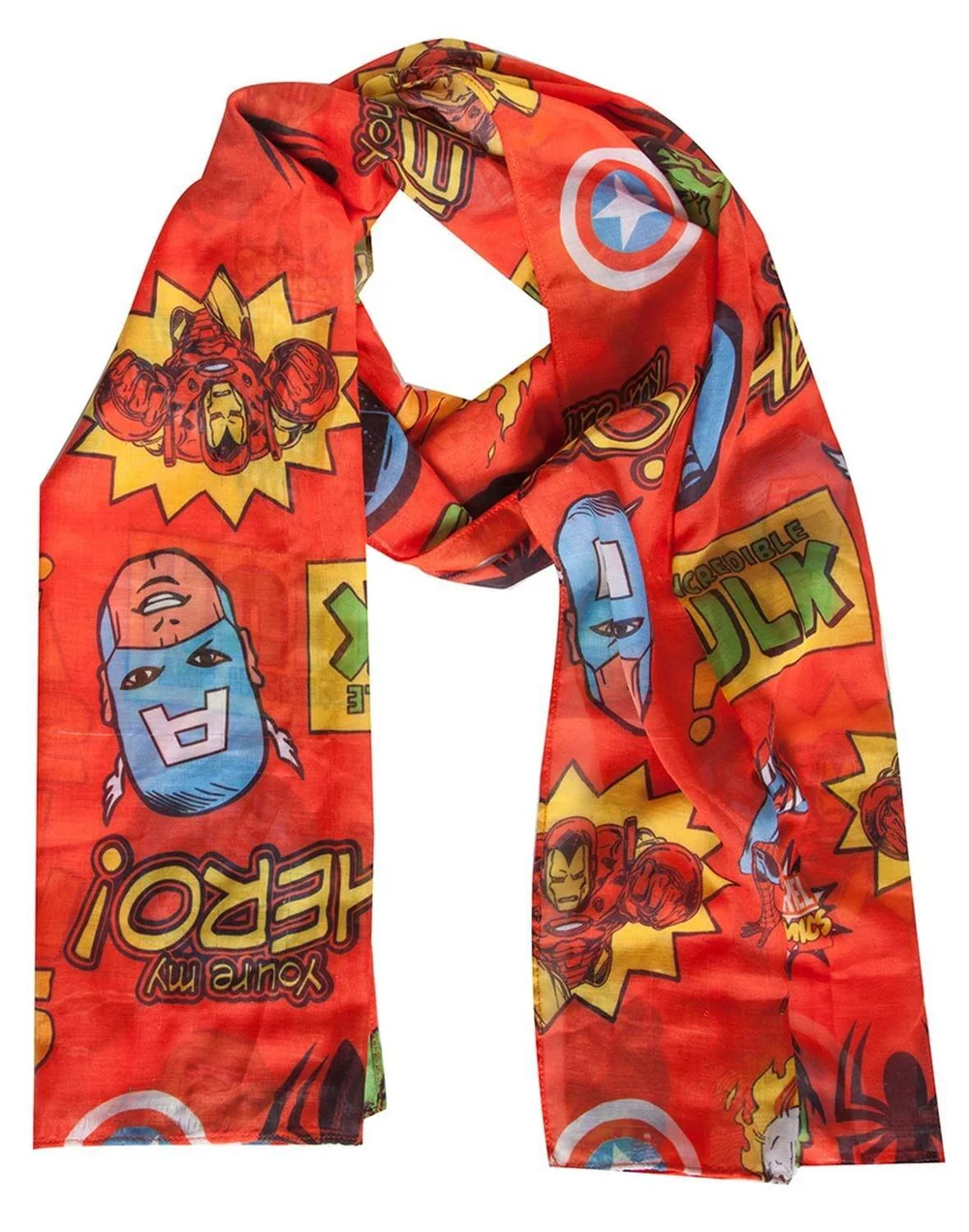 Marvel - Comics Woven Fashion Scarf with All Over Print Image 1