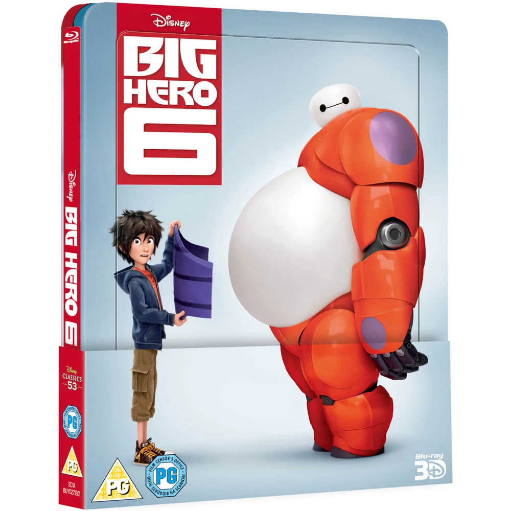 Big Hero 6 3D (Includes 2D Version) Zavvi UK Exclusive Lenticular Edition Steelbook Image 1