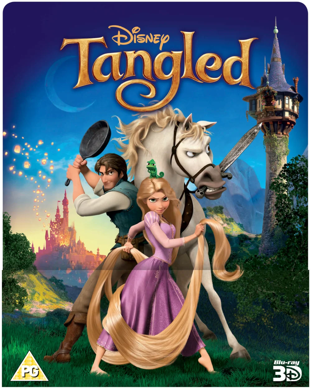 Tangled 3D (Includes 2D Version) - Zavvi UK Exclusive Lenticular Edition Steelbook Image 1