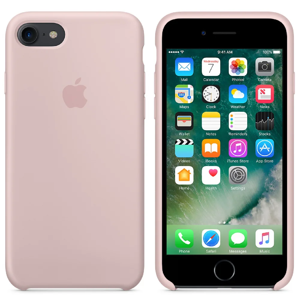Apple iPhone 7 Silicone Case - Pink Sand Image 1