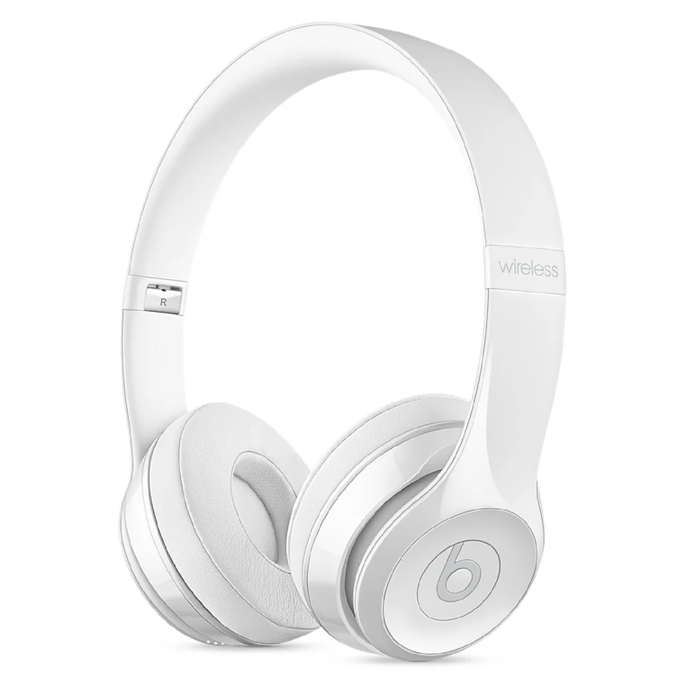 Beats by Dr. Dre Solo 3 Wireless Bluetooth On-Ear Headphones - Gloss White Image 1