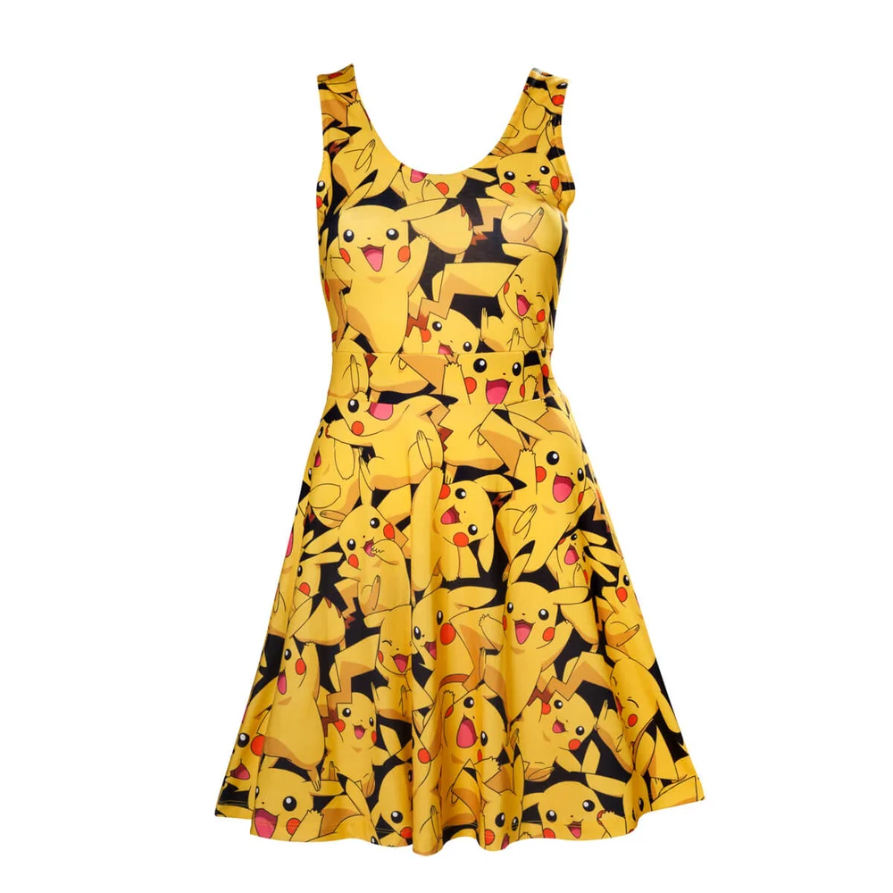Pokémon Women's All Over Pikachu Dress - Yellow - S - Yellow Image 1