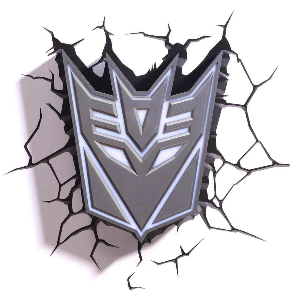 Transformers 3D Decepticon Shield Wall Light Image 1
