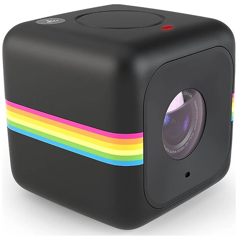 Polaroid Cube+ 1440p Mini Lifestyle Wi-Fi Action Camera - Black Image 1
