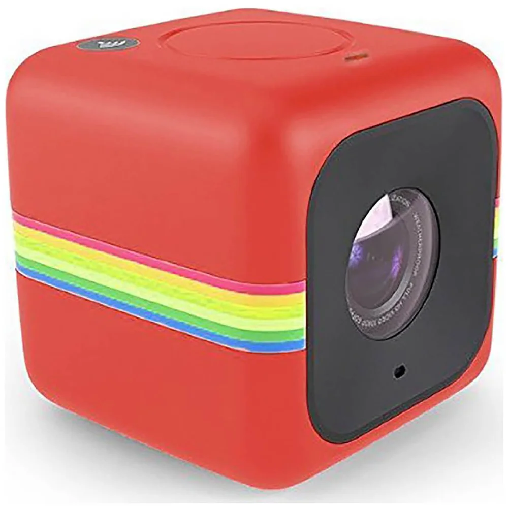Polaroid Cube+ 1440p Mini Lifestyle Wi-Fi Action Camera - Red Image 1