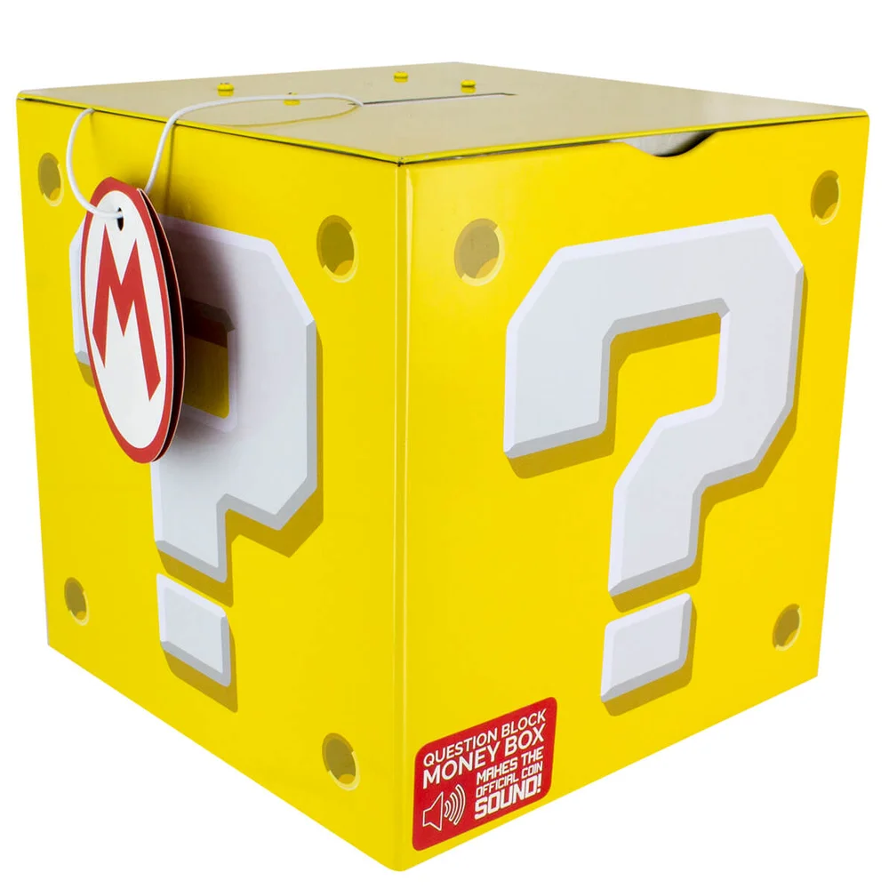 Nintendo Super Mario Question Block Money Box - Yellow Image 1