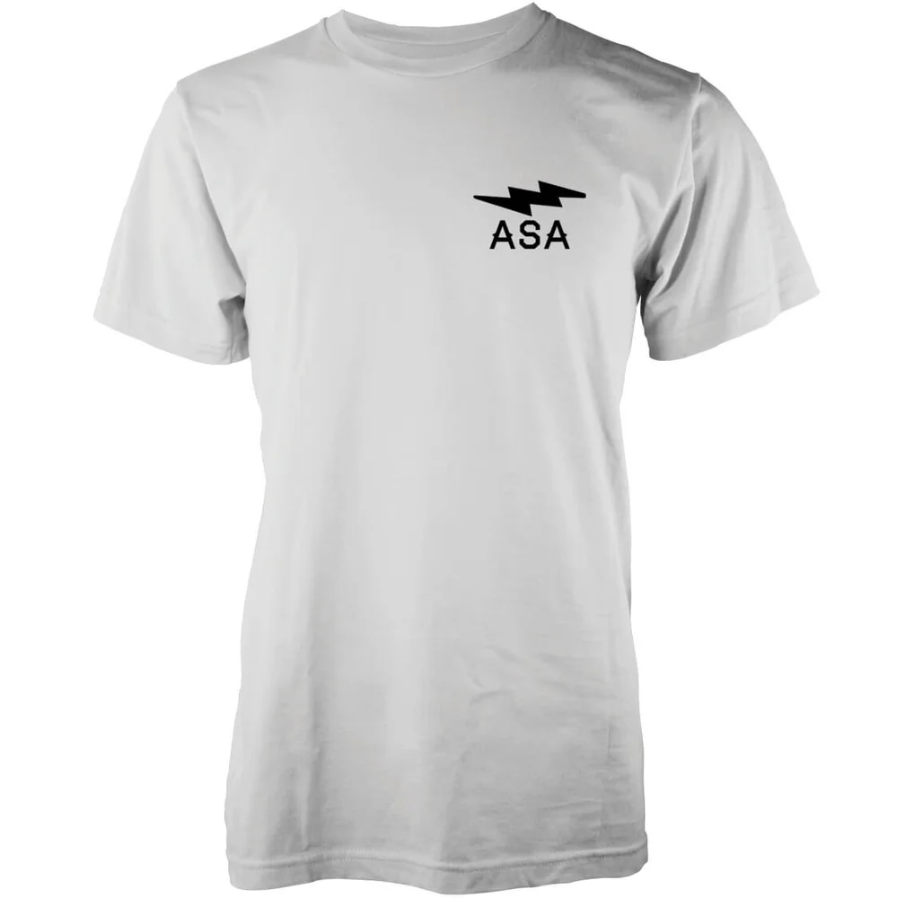 Abandon Ship Men's Lightning Bolt Chest Logo T-Shirt - White - S - White Image 1