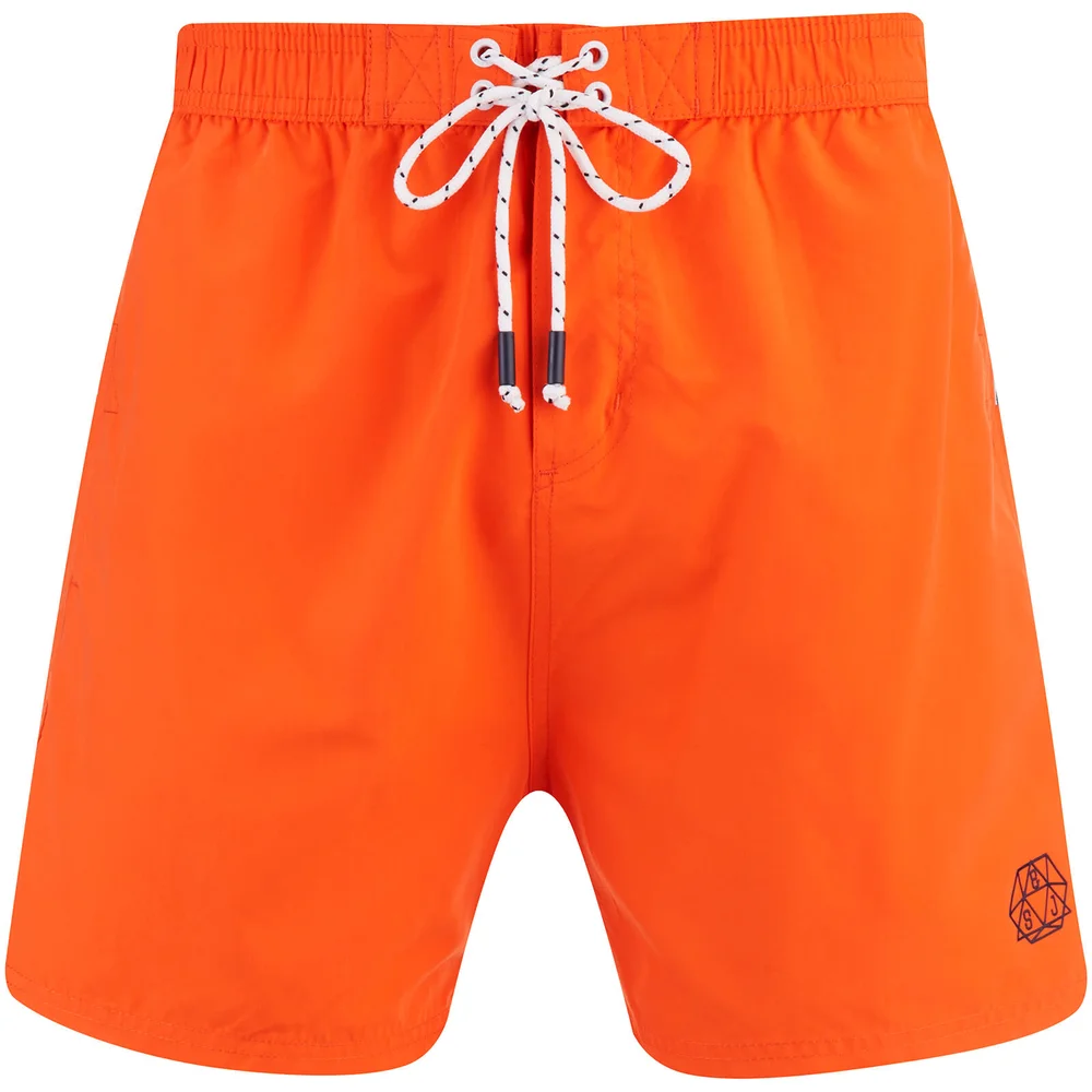 Smith & Jones Men's Antinode Swim Shorts - Tigerlilly - S - Orange Image 1