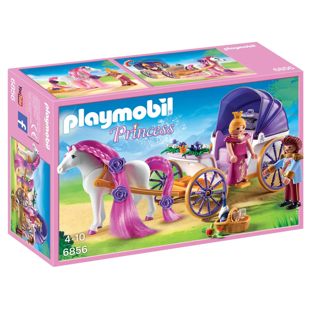 Playmobil Royal Couple with Carriage with Horse Mane to Comb (6856) Image 1