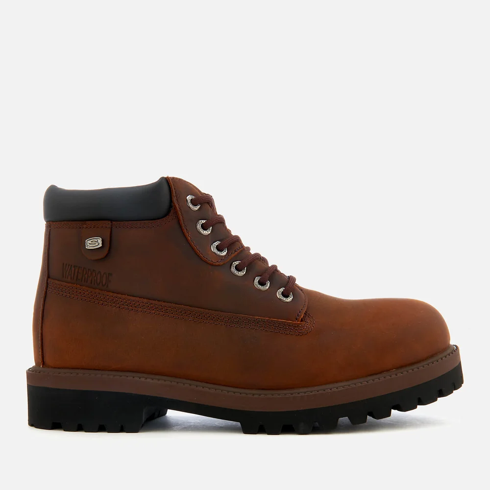 Skechers Men's Sergeants Verdict Waterproof Boots - Dark Brown - UK 7/EU 41 - Brown Image 1