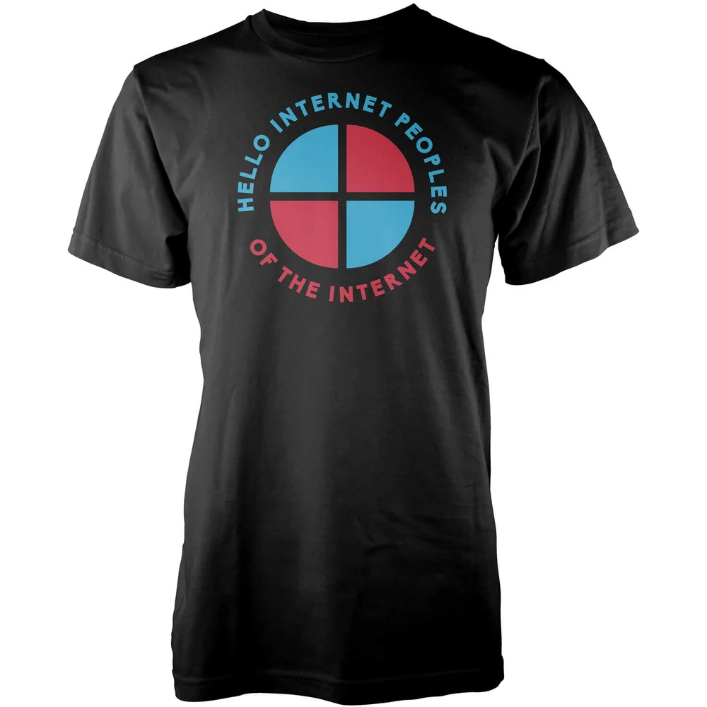 Taurtis Circle Hello Internet Peoples Men's T-Shirt - S Image 1
